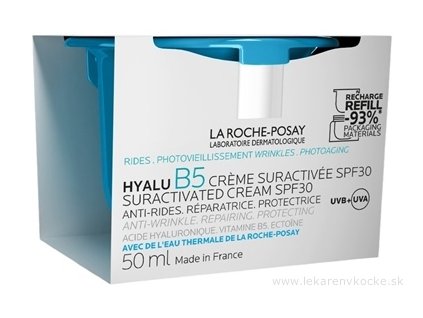 La Roche-Posay Hyalu B5 SPF 30 – Krém proti vráskam pre všetky typy pleti, náhradná náplň 50 ml