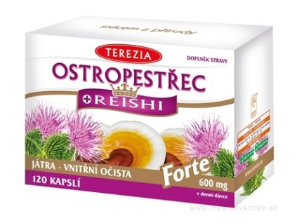 TEREZIA Pestrec + Reishi Forte kapsuly 120 ks