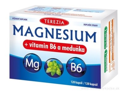 TEREZIA Magnesium + vitamín B6 a meduňka kapsuly 120 ks