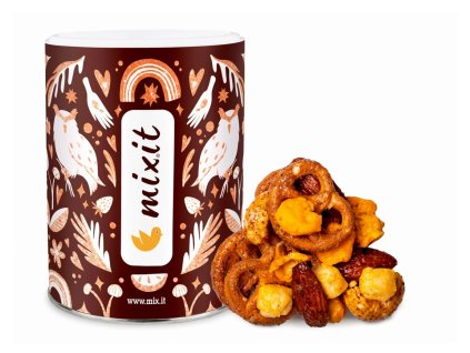 Crunchy mix - Syr, oriešky a praclíky s medom a chilli 230g