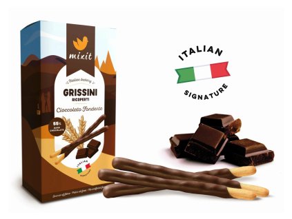 Mixit Italian Bakery – Grissini Ricoperti Cioccolato Fondente 150g