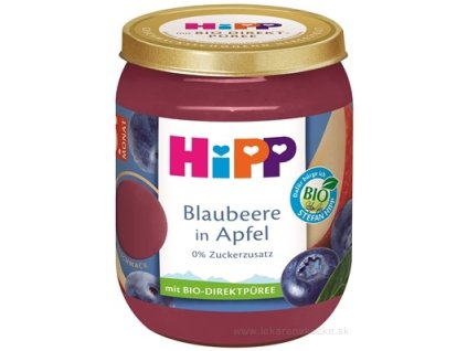 HiPP Príkrm BIO Jablko a čučoriedky 160 g