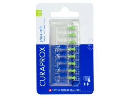 CURAPROX CPS 011 prime refill světle zelená 8 ks