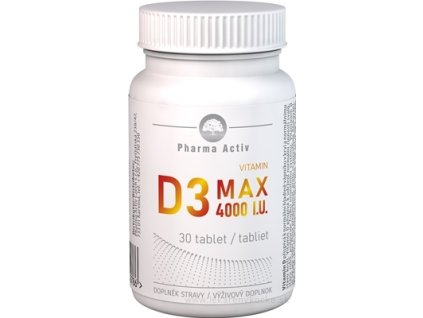 Pharma Activ Vitamin D3 MAX 4000 I.U. 30 ks