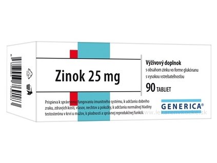 GENERICA Zinok 25 mg 90 ks
