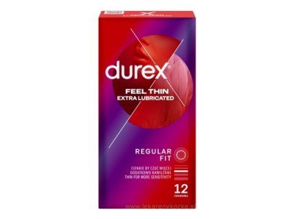 DUREX Feel Thin Extra Lubricated kondóm1x12 ks
