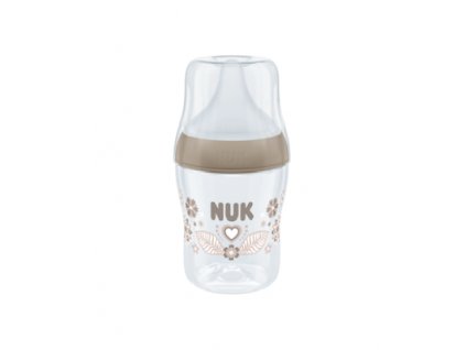 NUK Perfect Match flaša s kontrolou teploty 150 ml hnedá