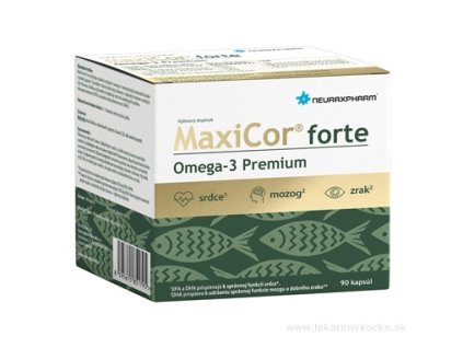 Neuraxpharm MaxiCor forte Omega-3 Premium 90 ks
