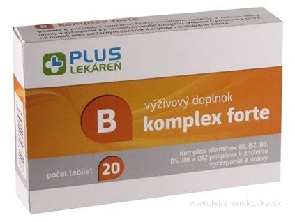 PLUS LÉKÁRNA B komplex Forte 20 ks