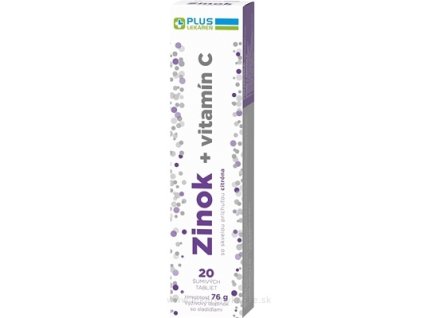 PLUS LEKÁREŇ Zinok + vitamín C 20ks