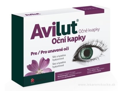 AVILUT Očné kvapky 10x0,5 ml
