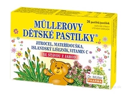 MÜLLEROVE DETSKÉ PASTILKY 36ks