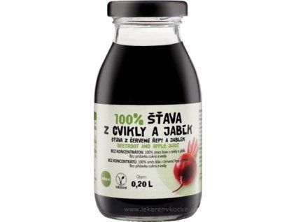 zdravě 100% ŠŤÁVA Z CVIKLY A JABEL 200 ml