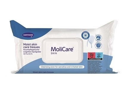 MoliCare SKIN Vlhké ošetrovacie utierky 50 ks