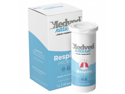 Medveď natural Respiro PROBIO 20 tabliet