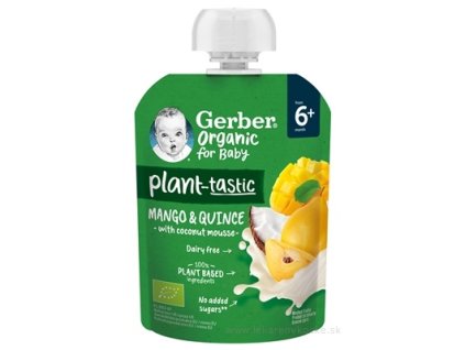 Gerber Organic Kapsička Mango, dula, kokos 80 g