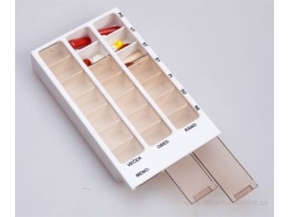 Dávkovač liekov typ 02 týždenný 1 ks