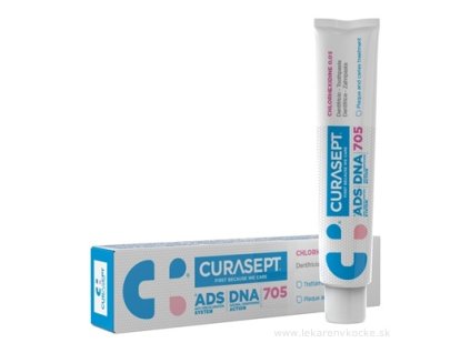CURASEPT ADS DNA 705 – Zubná pasta s chlórhexidínom 0,05 %, 75 ml