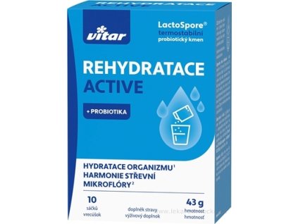 VITAR REHYDRATACE ACTIVE + PROBIOTIKA 10 ks
