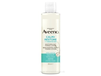 Aveeno Calm + Restore Soothing Oat Toning Lotion – Upokojujúci pleťový toner s ovsom 200ml