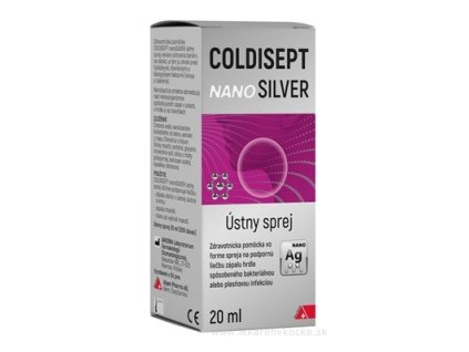 COLDISEPT nanoSILVER ústny sprej 20 ml
