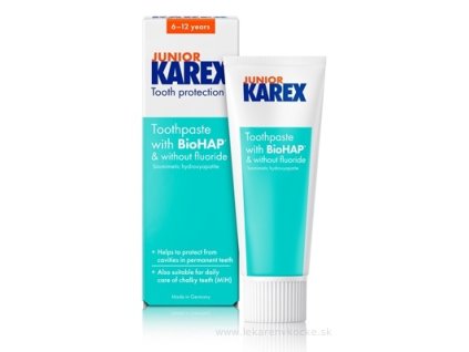 Detská zubná pasta Junior 6 - 12 rokov, 65 ml