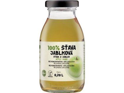 zdravě 100% ŠŤÁVA JABLKOVÁ 200 ml