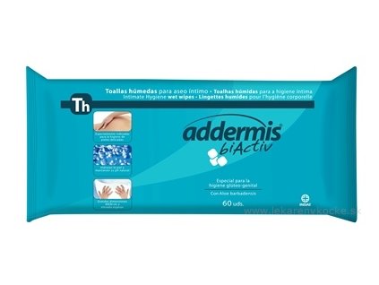 Addermis biActiv Th Vlhčené utierky 60 ks