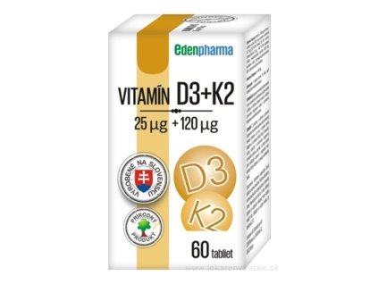 EDENPharma VITAMÍN D3 + K2 60 ks