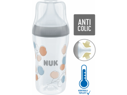 NUK Perfect Match s kontrolou teploty 260 ml šedá