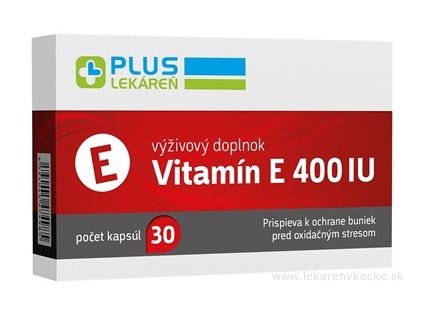 PLUS LEKÁREŇ Vitamín E 400 IU 30 ks