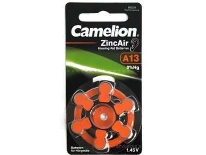 CAMELION ZincAir A13 batérie 6 ks