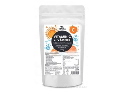 VEMICA VITAMÍN C + VÁPNIK 500 g