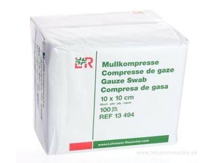 GAZIN KOMPRESY GÁZOVÉ NESTERILNÉ 10x10 cm 100 ks
