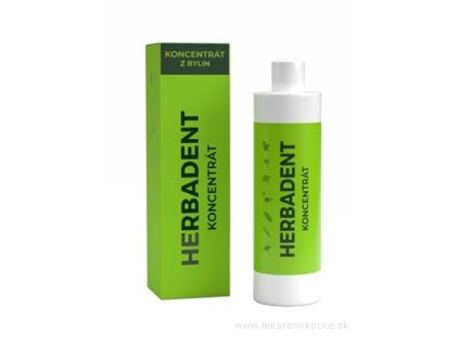 HERBADENT KONCENTRÁT – bylinná ústna voda proti zápalu ďasien 250 ml