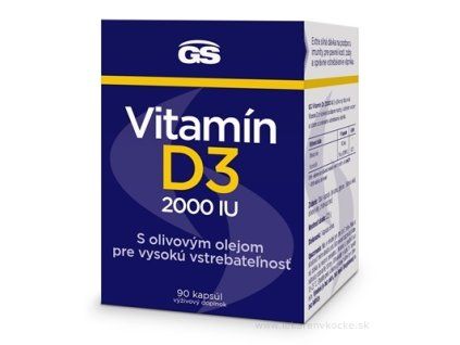GS Vitamin D3 2000 IU 90 kapslí