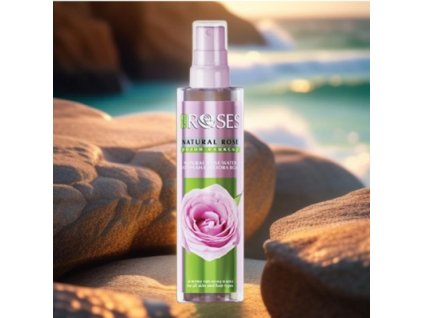 Prírodná ružová voda s čistiacim a tonizujúcim účinkom s rozprašovačom 200 ml