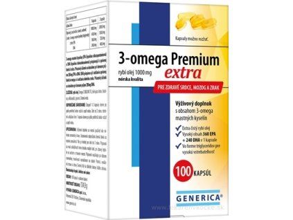 GENERICA 3-omega Premium extra 100 kapslí
