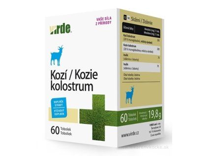 VIRDE Kozí kolostrum 60 ks