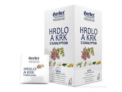 HERBEX Premium HRDLO A KRK s eukalyptem 20x1,5g