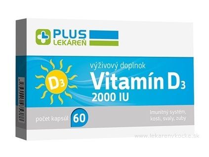 PLUS LÉKÁRNA Vitamin D3 2000 IU cps 60 ks
