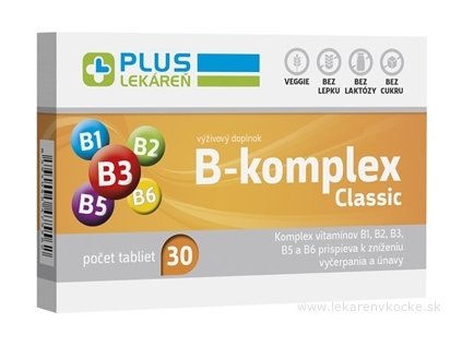 PLUS LEKÁREŇ B-komplex Classic 30 ks