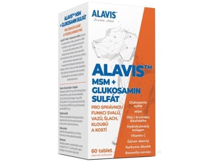 ALAVIS MSM+GLUKOZAMÍN SULFÁT 60 ks