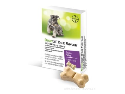 Drontal Dog Flavour 150/144/50 mg tablety 2 ks