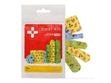 FIXAplast FIRST AID KIDS náplasť MIX 24 ks