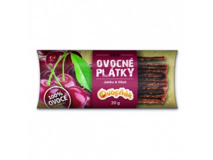 Ovocné plátky jablko a višňa 20g