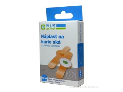 PLUS LEKÁREŇ Náplasť na kurie oká 12 ks