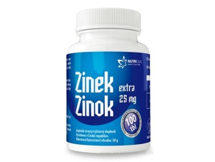 NUTRICIUS Zinok EXTRA 25 mg 100 ks