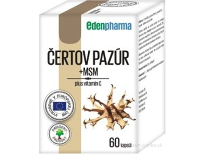 EDENPharma ČERTOV PAZÚR + MSM 60 ks