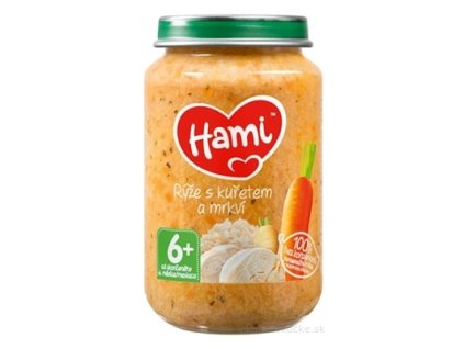 Hami príkrm Ryža s kuraťom a mrkvou 200 g